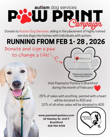 Autism Dog Services - Paw Print Campaign